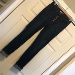 NWOT vervet non distressed jeans. Dark blue. 31” inseam. Button fly.